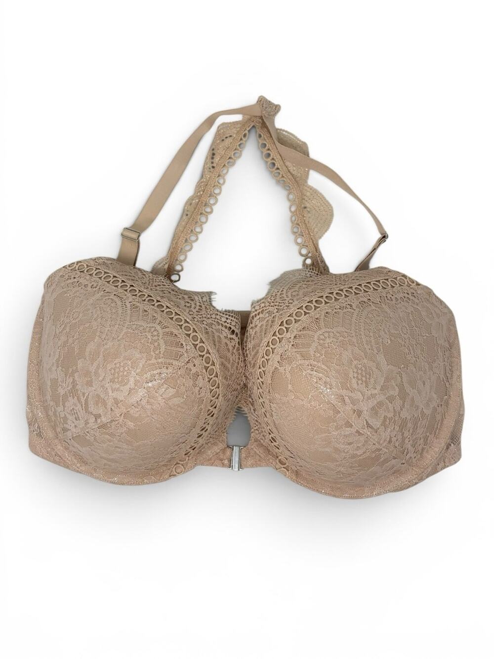 Victoria’s Secret Dream Angels Push Up Bra Tan Lace Women’s Size 38DDD